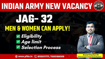 Indian Army JAG 32 Notification Out | JAG Entry SSB Interview | Judge Advocate General | SSB |