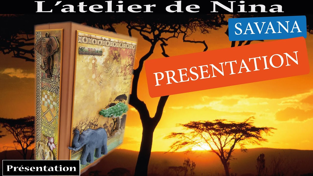 Album Savana : Présentation #scrapbooking #savana #cristinaradovan #stamperia