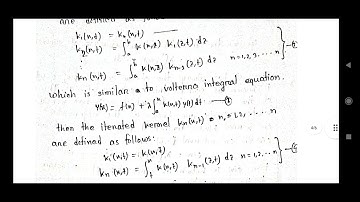 iterated kernel in integral equation explained bangl+English