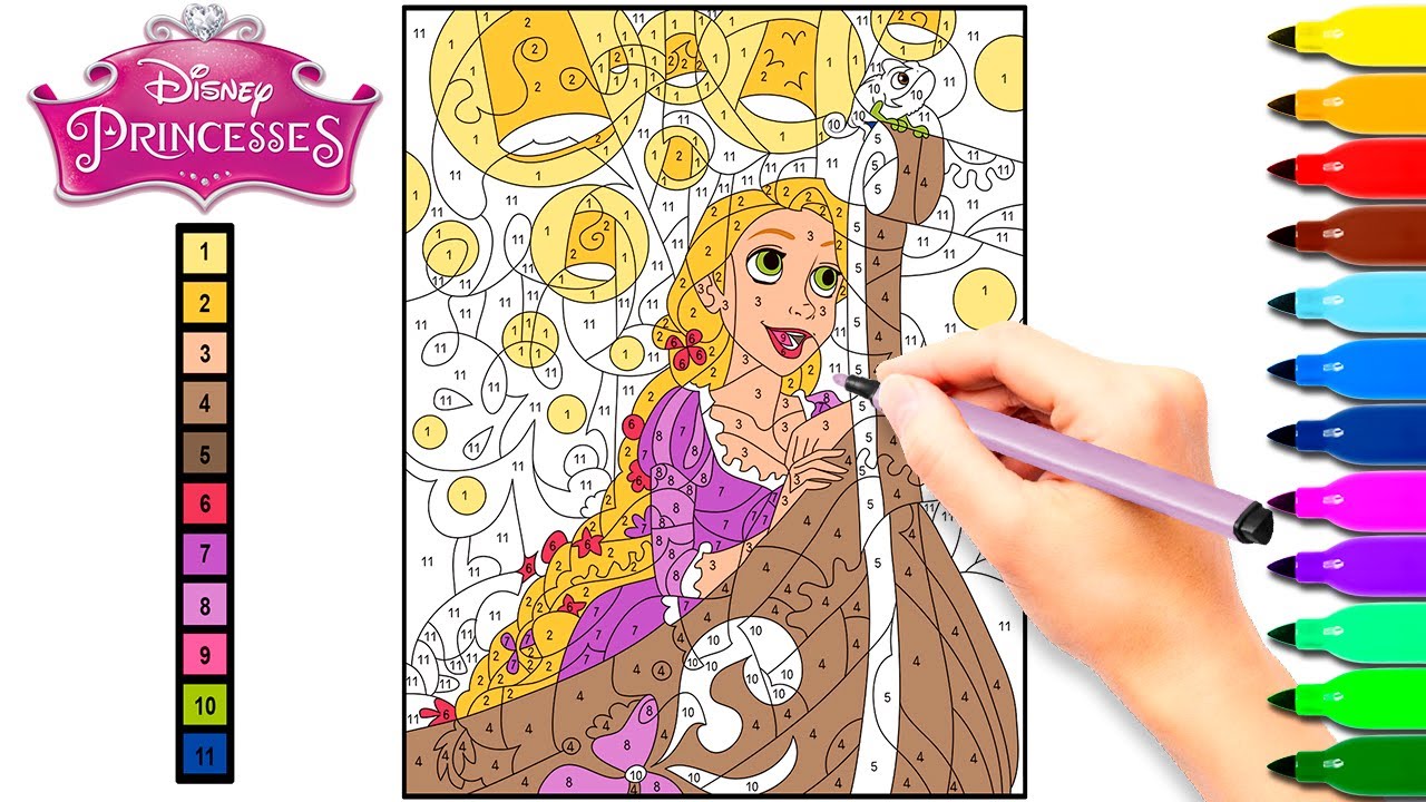 Rapunzel Disney Princess Animation Paint By Numbers