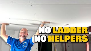 Drywall Your Ceiling (The EASY Way)