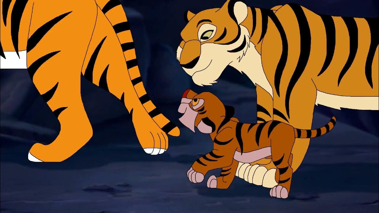 Rajah loves her mother Mahaaraanee (A Scene from The Tiger King) (For