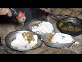 Hungry cat || Cooking meats in traditional way || Traditional village life