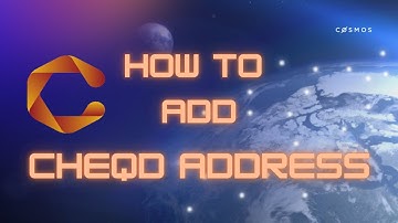 How to add Cheqd Wallet address to Keplr wallet - Cheqd chain