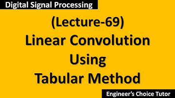 Linear Convolution Using Tabular Method(DSP Lecture-69)