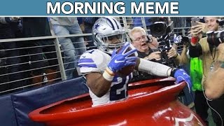 Elliott Makes A Big Donation How Would You Caption This Morning Meme Of Ezekiel Elliott After He
