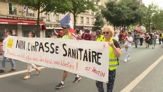 France Health pass: demonstration between Bastille and Porte de Champerret in Paris | AFP