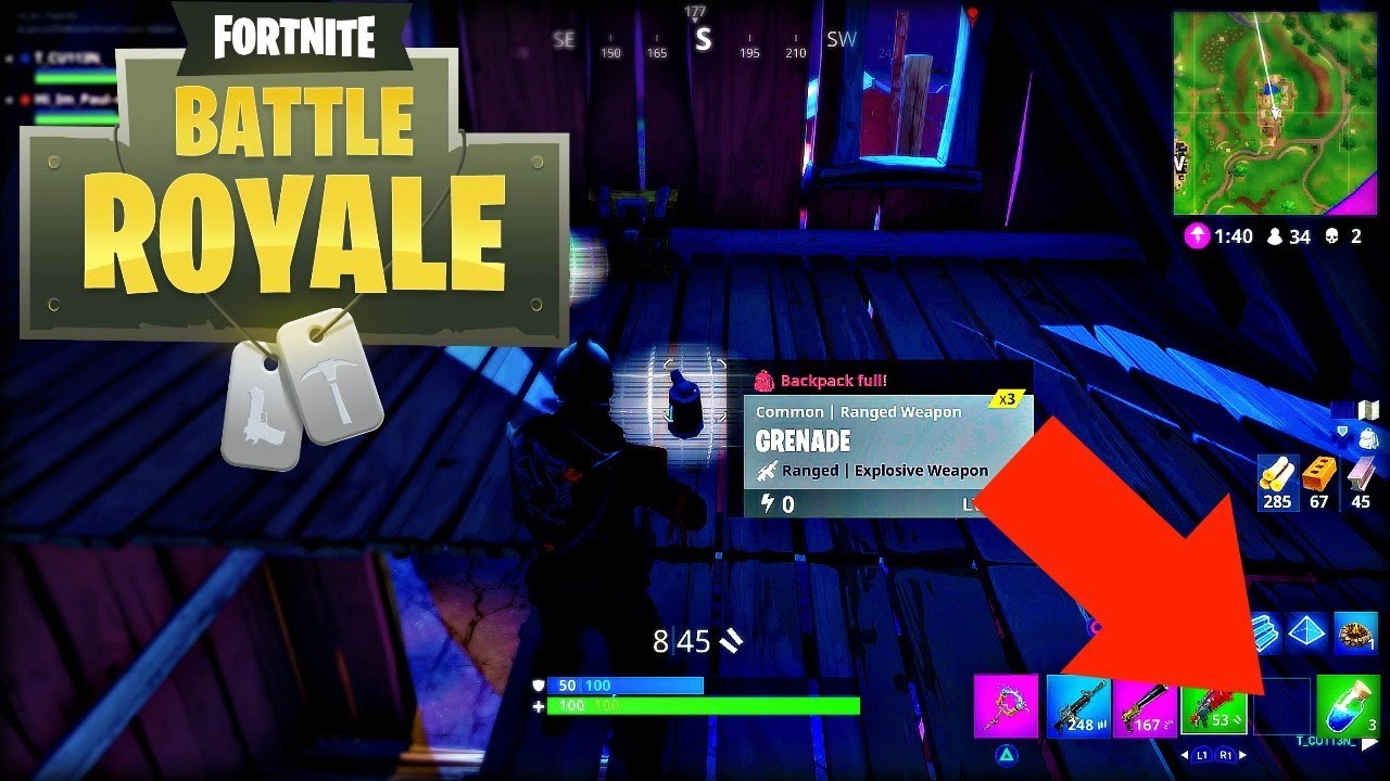 Fortnite "INVENTORY GLITCH" Can't HAVE FULL Items (Fortnite Battle
