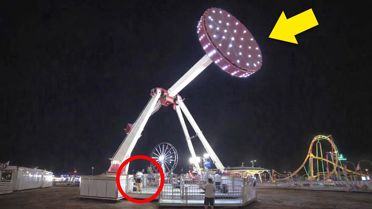 Pendulum Ride Accident Caught on Camera 😱 - YouTube