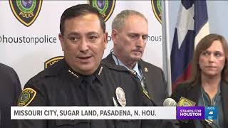 Four arrested, charged for at least 30 robberies in Houston area
