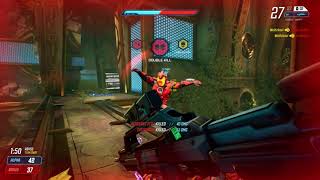 Splitgate quintuple kill with hand