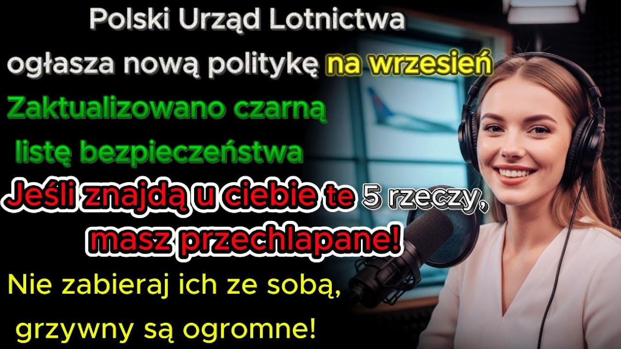 Polski Urząd Lotnictwa ostrzega: tych 5 rzeczy nie zabieraj ze sobą we wrześniu!