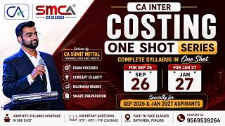 Overheads 🔥 CA INTER COSTING ONE SHOT SERIES 🔥