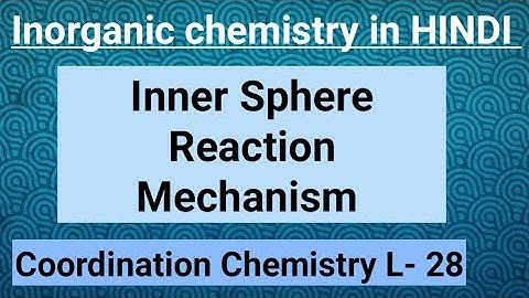 Inner Sphere Reaction Mechanism #Inorganic Chemistry in Hindi #coordinationchemistry L-28 #csirnet