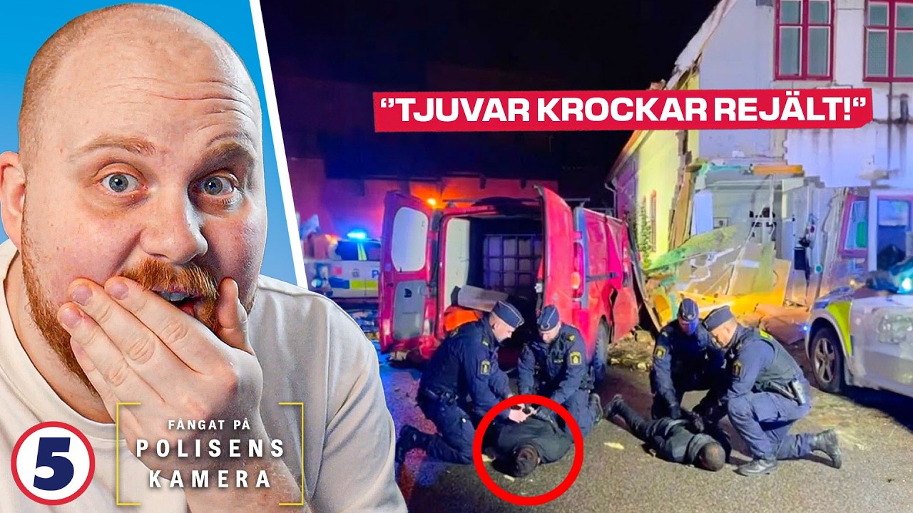 TJUVARNA KROCKAR UNDER POLISJAKT! | Fångat på polisens kamera #31