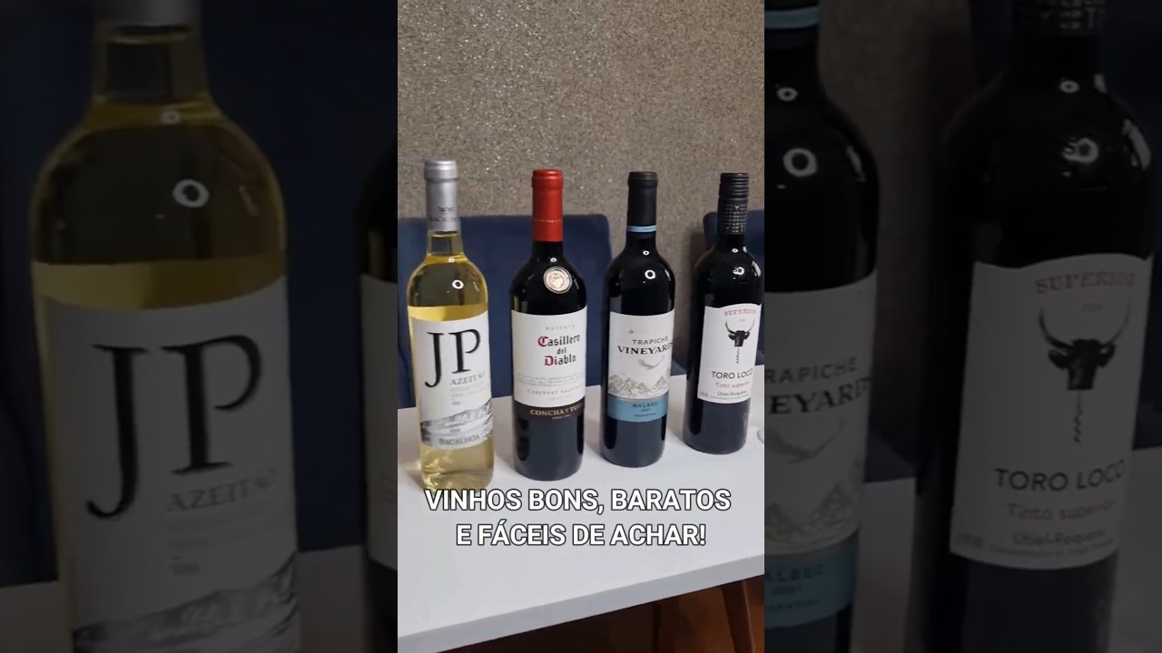 5 VINHOS bons, baratos e fáceis de achar!