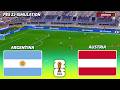 🔴LIVE - ARGENTINA vs AUSTRIA | FIFA World Cup 2026 | PES 21 Football Simulation Gameplay