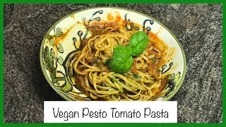 I love the trader joe's vegan pesto so here is an easy pasta dish.
combine pesto, rao's marinara sauce, basil and pasta. it delicious,
fillin...