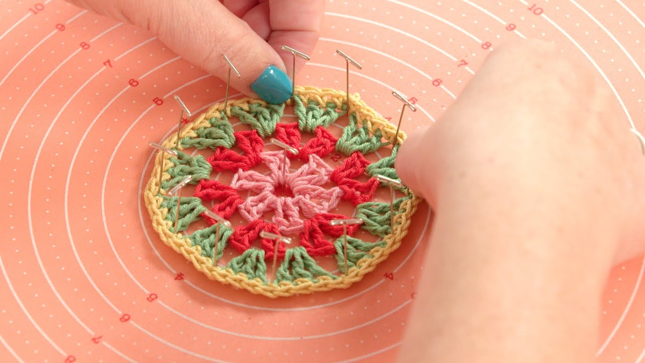 How to make a blocking board for Granny Squares