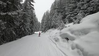 Frankrijk, ski - Courchevel, piste Bouc Blanc