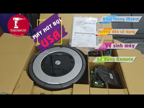 Khui thùng IRobot Roomba 875 test máy - sử dụng - vệ sinh - iRobot Roomaba 875 @DỤNG CỤ JAPAN