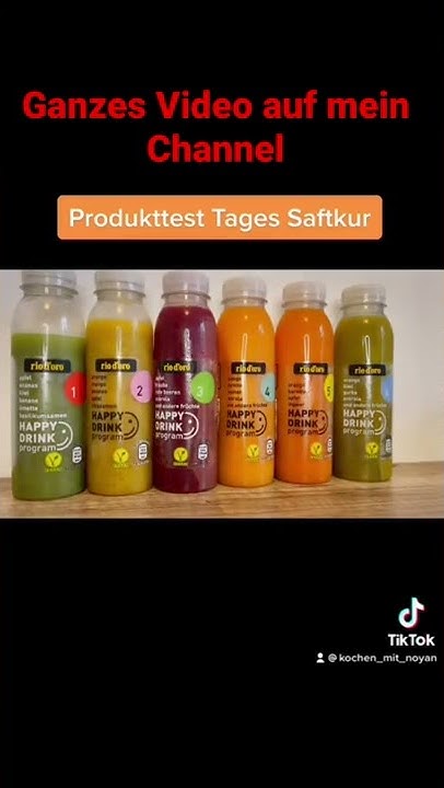 Heute probieren wir die Aldi Saftkur von Rio d'oro „HAPPY DRINKProgramm