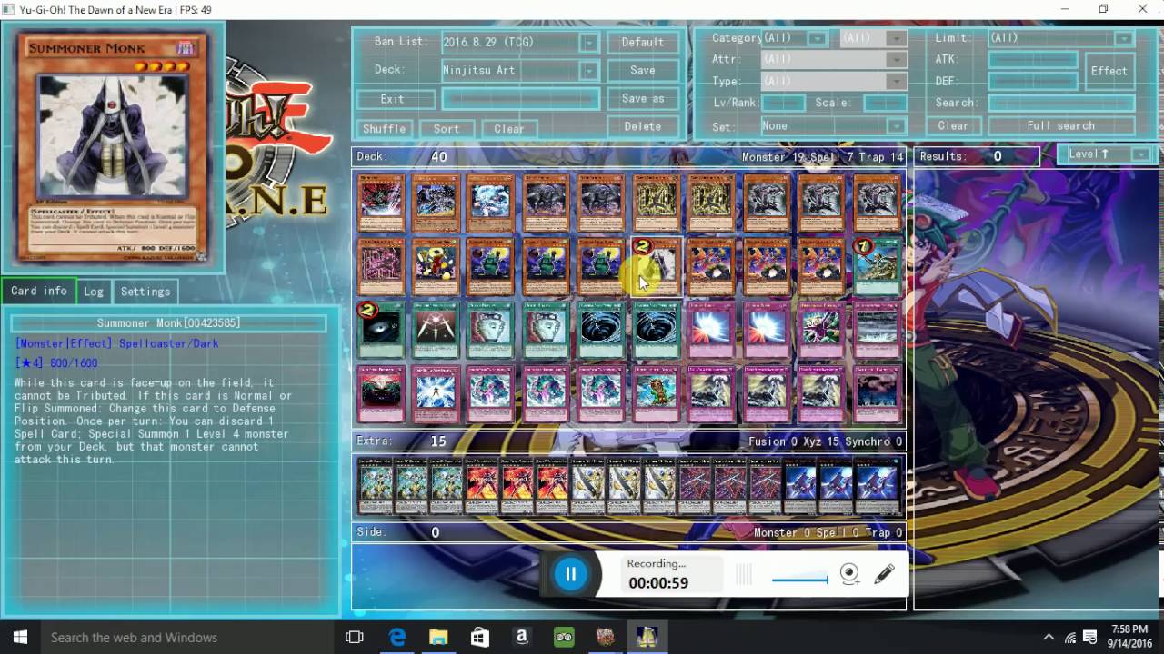 yu gi oh dawn of a new era decks Complete Custom Deck for Yu-Gi-Oh! and Trap forms yugioh dawn of a new