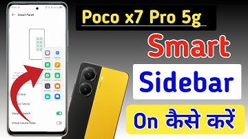 Poco x7 Pro 5g me smart sidebar kaise enable kare/how to enable smart sidebar in Poco x7 Pro 5g