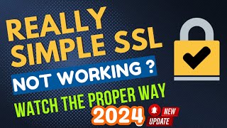 really simple ssl wordpress plugin tutorial 2024 - proper way to install ssl (lifetime)