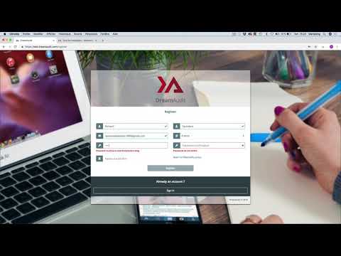 Tutorial 1 EN - DreamAudit Account creation