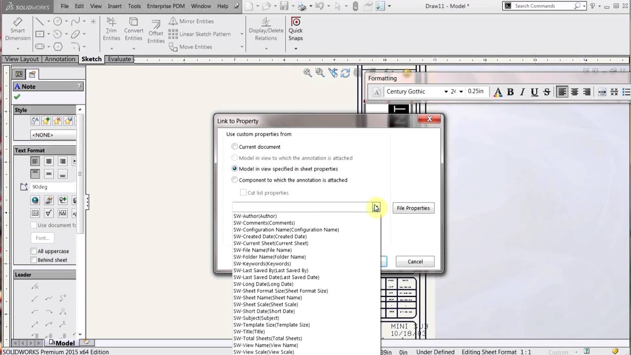 solidworks drawing templates vs sheet formats youtube sheet format