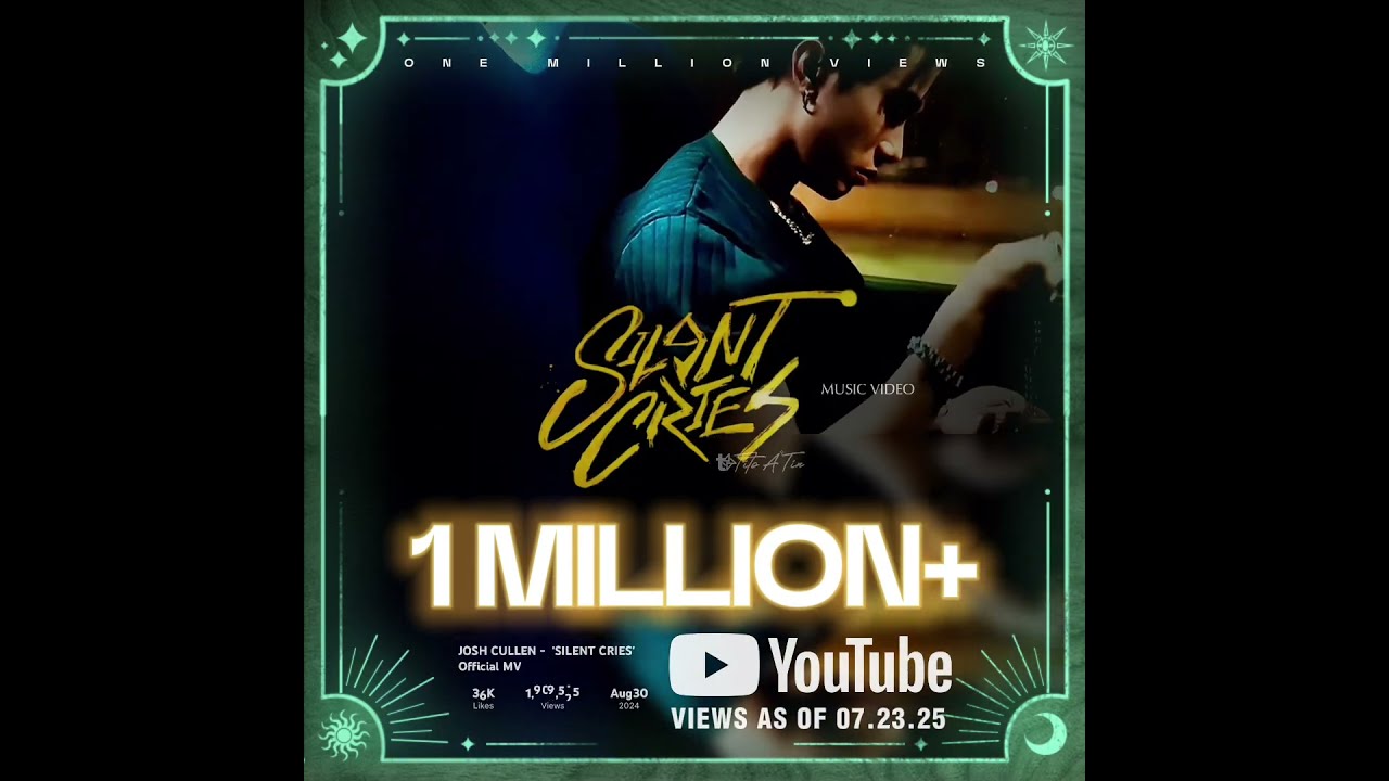 SB19 Josh Cullen's SILENT CRIES MV Hits #1MillionViews 🥹🙏