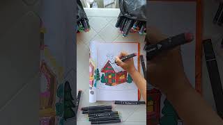 Gingerbread Color Pages #coloringbook #coloringbookfun #drawing #coloringpages #christmascoloring