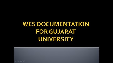 How to get WES from Gujarat University