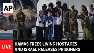 LIVE: Israel says Hamas hands over hostages to Red Cross as part of Gaza ceasefire