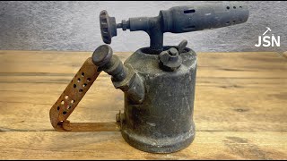 Restoration of an antique blowtorch from 1950 - ASMR 4K DIY