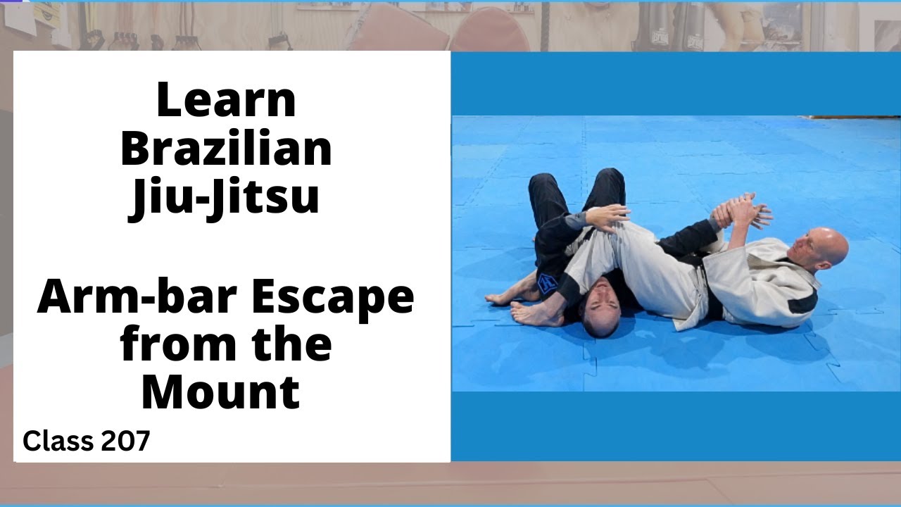 BJJ - Arm bar Escape from the Mount - Brazilian Jiu-jitsu