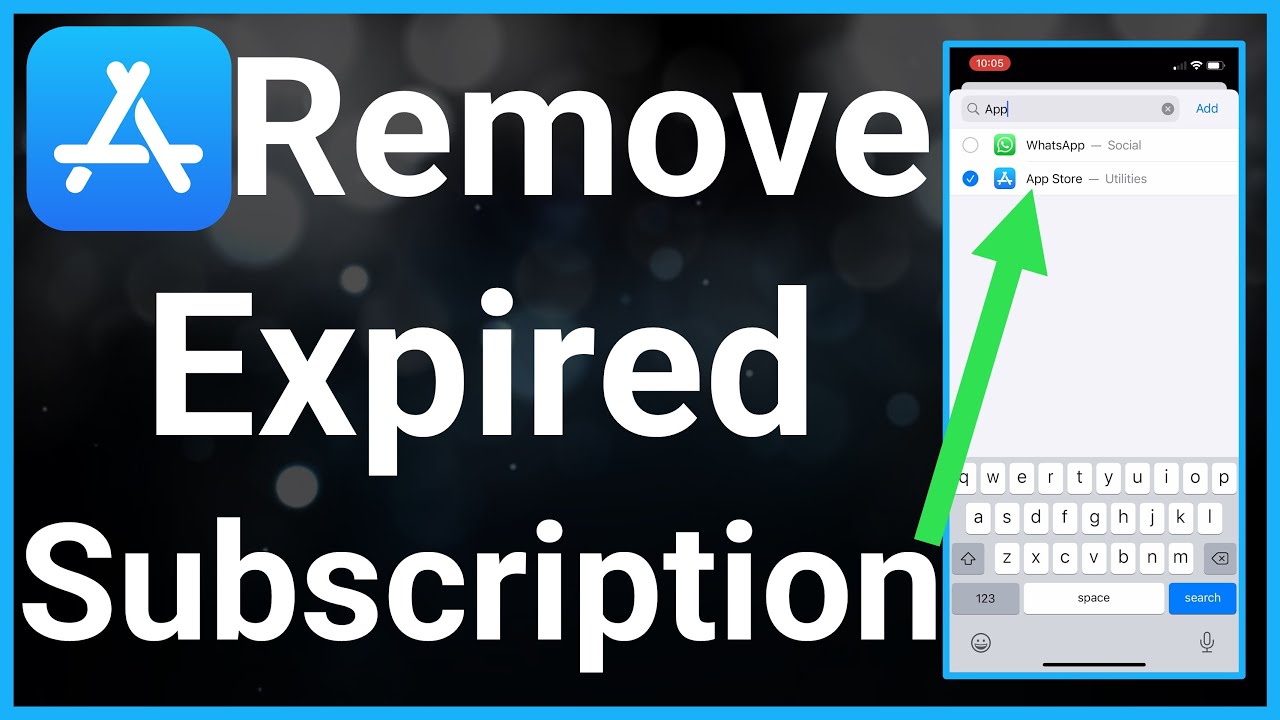 Why can't i remove expired subscriptions from iPhone?