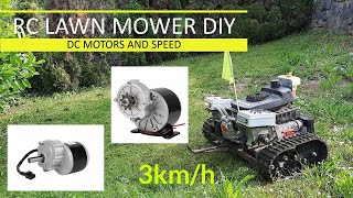 DC Motors and Speed  Remote Control Lawn Mower DIY