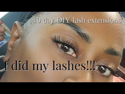 Makeup 101: The Best DIY at Home Lash Extensions - YouTube