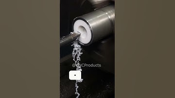 Increasing the internal size of the restored bushing to match the hydraulic rod size #cnc #lathe