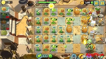 AjayPlays - Plants vs Zombies 2 Ancient Egypt Pyramid of Doom part 1