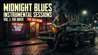 Blues Rock for Night Drive & Relaxing - Electric Guitar Echoes Across Empty Roads at Midnight