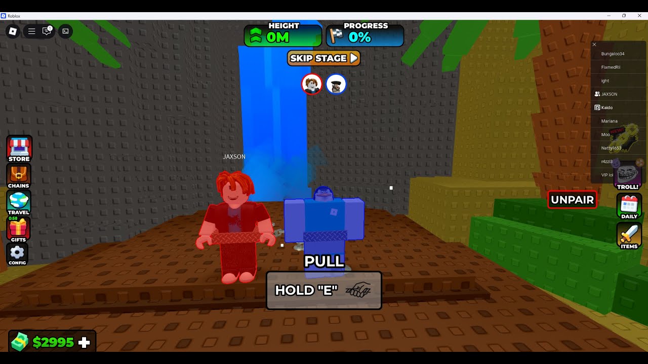 Playing Chained together in Roblox with my friend Jaxson - YouTube