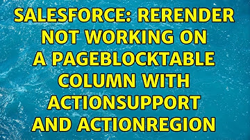Salesforce: reRender not working on a pageBlockTable column with actionSupport and actionRegion