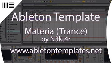 Ableton Live Trance Template - Materia by N3kt4r