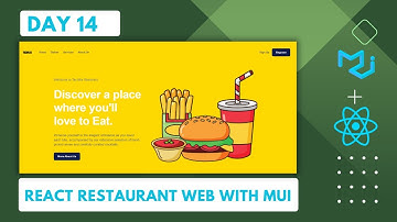 React js Restaurant Website with MUI |Material UI|React js malayalam tutorial | Day 14 | JishnuGeeks