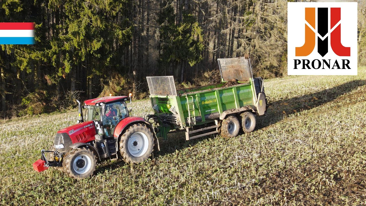 Neuer Streuer im Einsatz | CaseIH Puma 165 // Pronar Herkules 14 | Luxemburg 2024