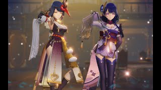 Genshin Impact Mmd4K60Fpsraiden Ei & Kujou Sarachocolate Cream