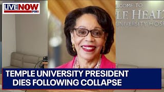 Famous Temple University president dies after collapsing on stage | LiveNOW from FOX Net Worth